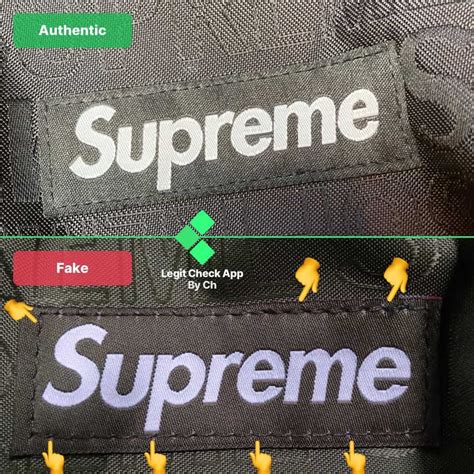 supreme bag replicas|real supreme stitching.